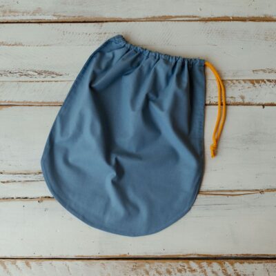 Worek na pościel dla dzieci do przedszkola niebieski 50×70cm