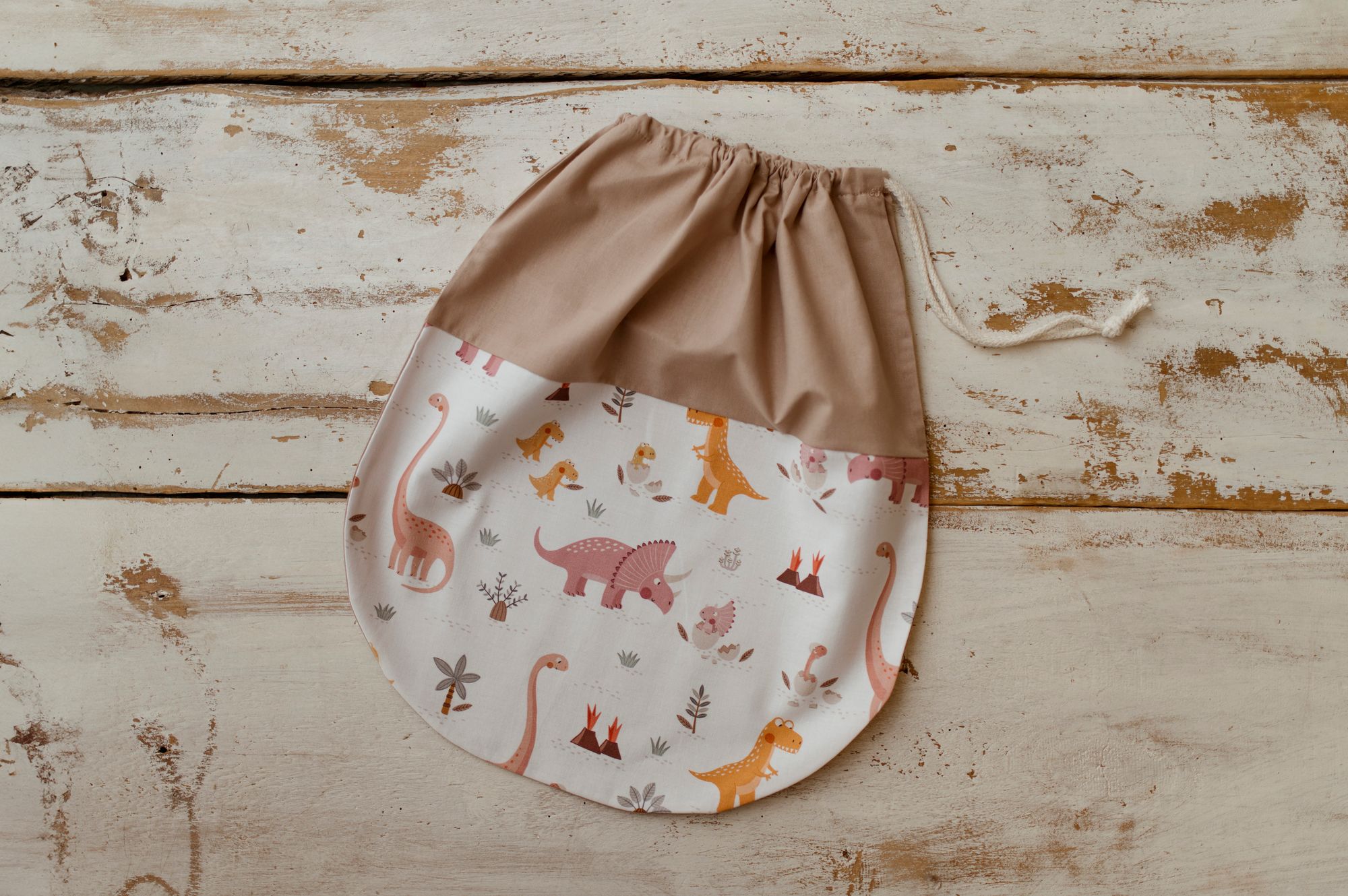 Worek na pościel dla dziewczynki pink dinozaury