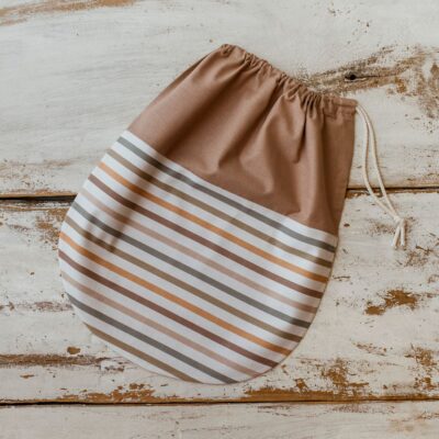 Worek nas buty do przedszkola w paski