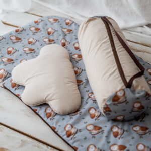 Śpiworek do przedszkola 140×75cm w sowim gaju