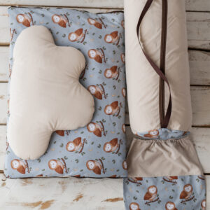 Śpiworek do przedszkola 140×75cm w sowim gaju