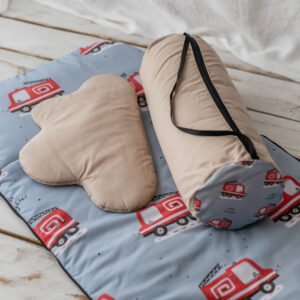 Śpiworek do przedszkola 140×75cm wozy strażackie