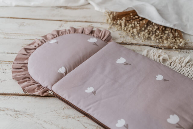 Śpiworek niemowlęcy 50×100cm duże tulipanki  6–18 miesięcy