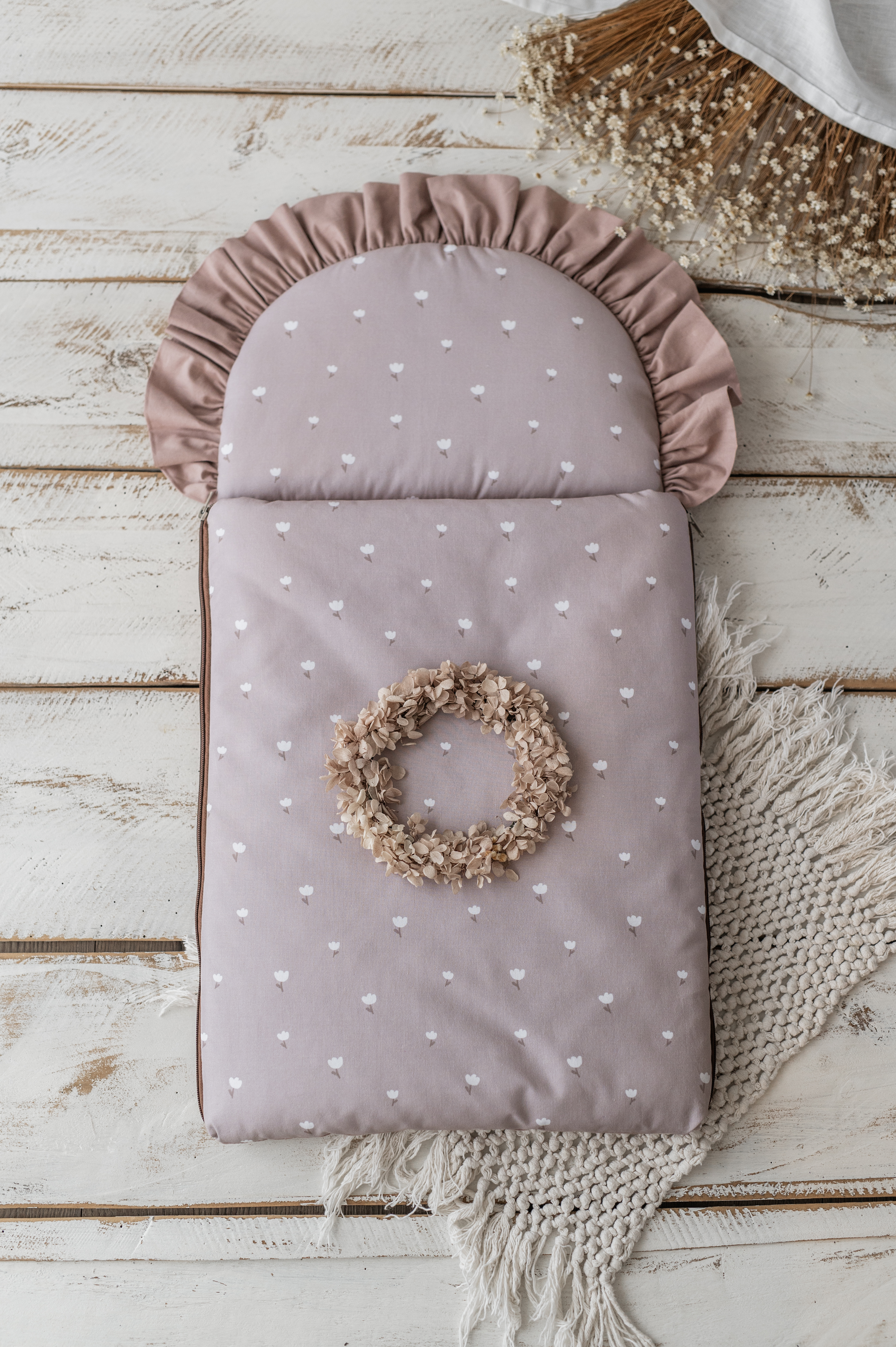 Śpiworek niemowlęcy 50×100cm małe tulipanki 6–18 miesięcy