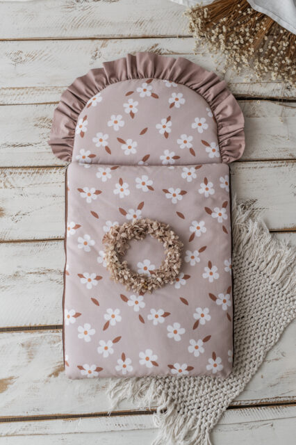 Śpiworek niemowlęcy 50×100cm kwiatuszki retro