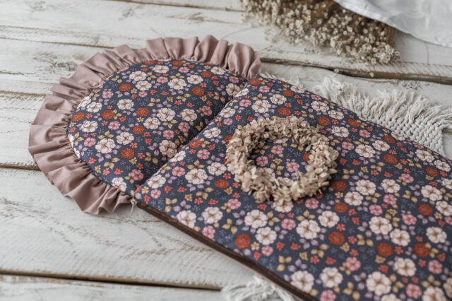 Śpiworek niemowlęcy 40×75cm jesienne kwiatuszki