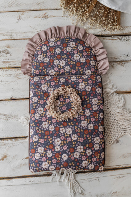 Śpiworek niemowlęcy 40×75cm jesienne kwiatuszki