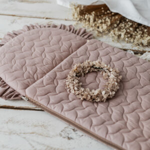 Śpiworek niemowlęcy różowy 50×100cm pikowany 6-18 miesięcy