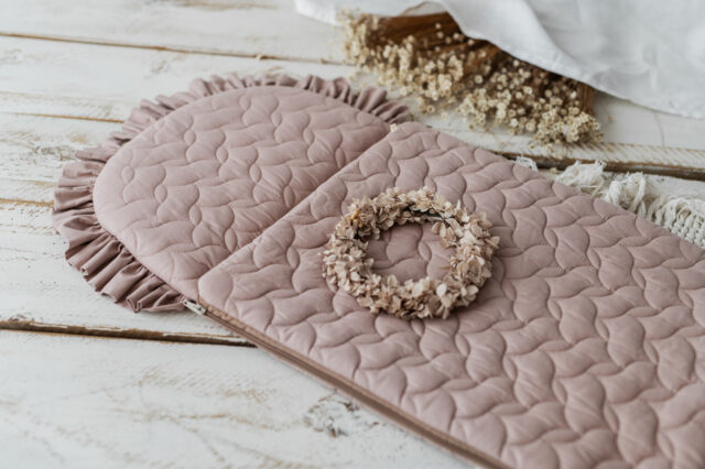 Śpiworek niemowlęcy różowy 50×100cm pikowany 6-18 miesięcy