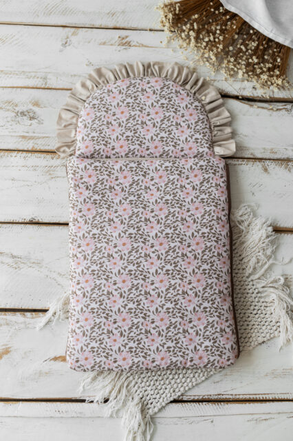 Śpiworek niemowlęcy 40×75cm kwiatuszki różowe