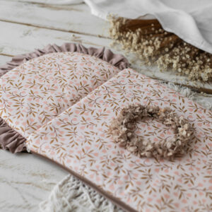 Śpiworek niemowlęcy bawełniany 40×75 cm różowe konwalie