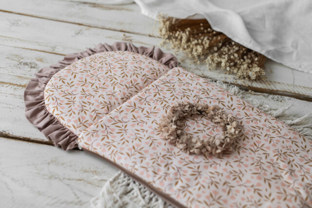 Śpiworek niemowlęcy bawełniany 40×75 cm różowe konwalie