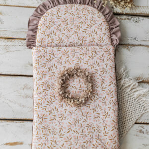 Śpiworek niemowlęcy bawełniany 40×75 cm różowe konwalie