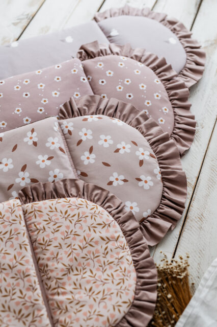 Śpiworek niemowlęcy 40×75cm kwiatuszki retro