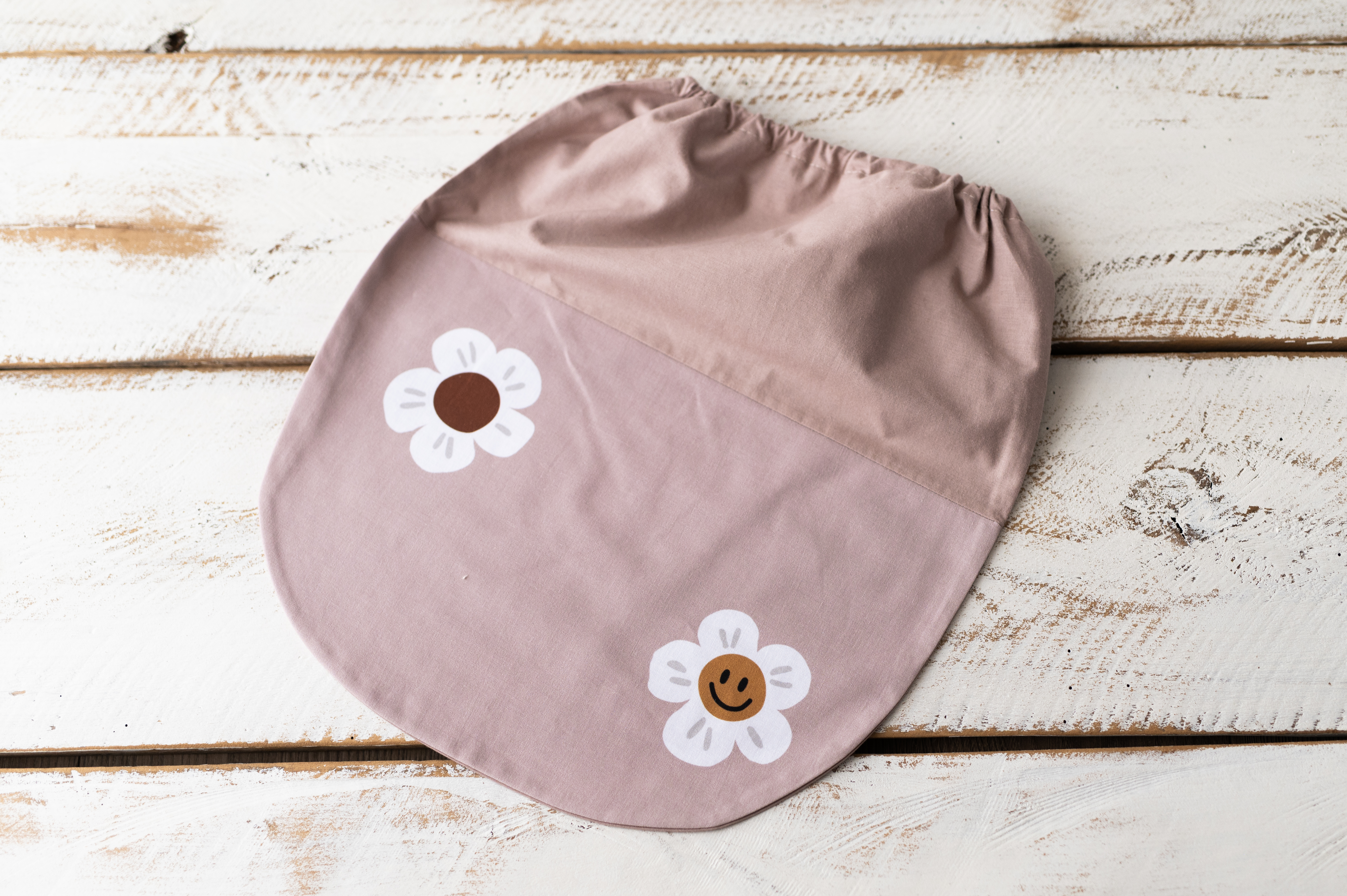 Worek na buty do przedszkola duże kwiatuszki