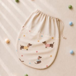 Worek do przedszkola na buty w Jamniki – 40×40 cm